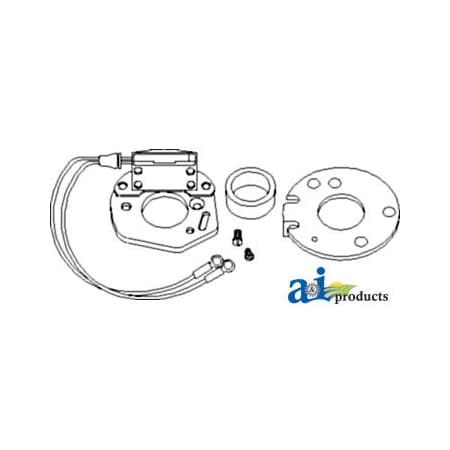 A & I Products Ignitor Kit, 6 Volt, Positive Ground 4.5" x4.5" x2" A-1247P6